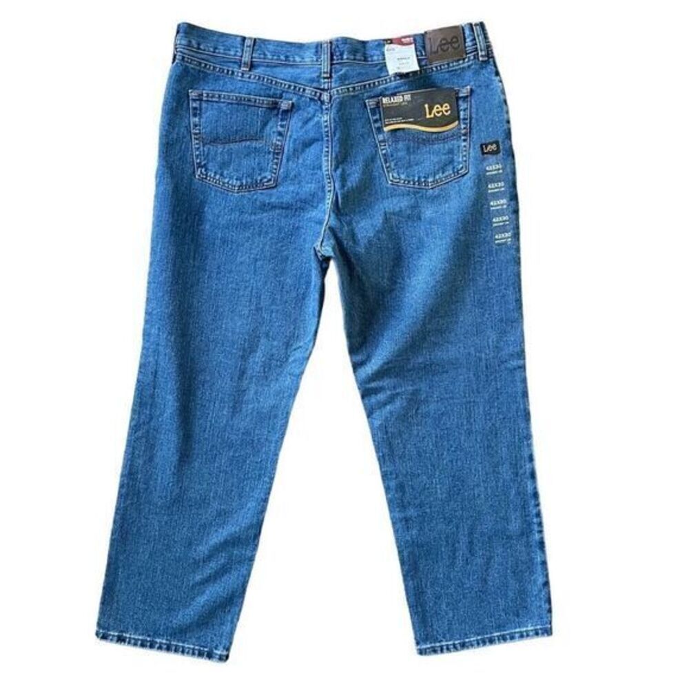 Lee NWT Relaxed Fit Straight Leg Denim Jeans Men’s Size 42x30